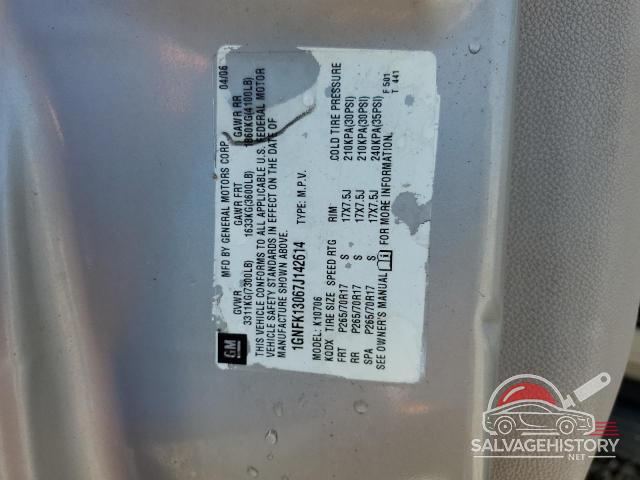 1GNFK13067J142614 2007 CHEVROLET TAHOE photo no. 13