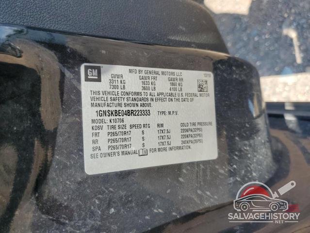 1GNSKBE04BR223333 2011 CHEVROLET TAHOE photo no. 13