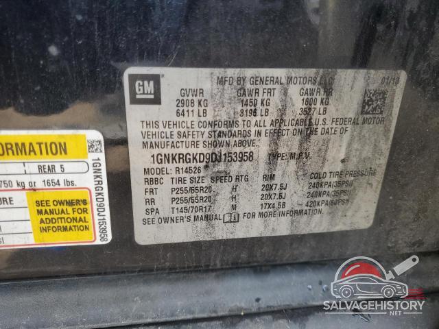 1GNKRGKD9DJ153958 2013 CHEVROLET TRAVERSE photo no. 13
