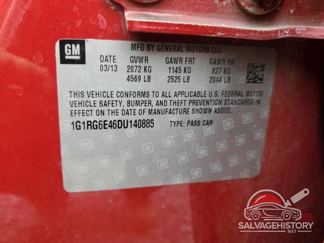 1G1RG6E46DU140885 2013 CHEVROLET VOLT photo no. 12