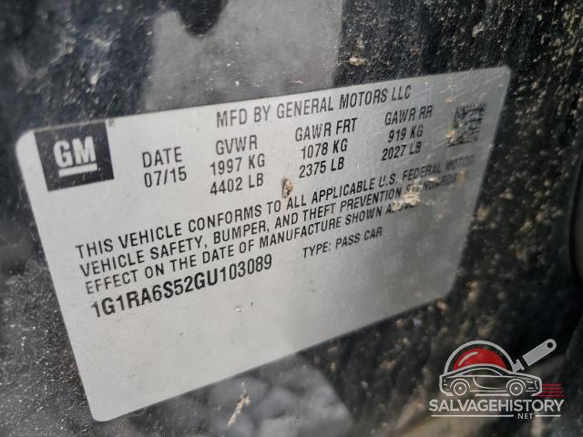 1G1RA6S52GU103089 2016 CHEVROLET VOLT photo no. 12