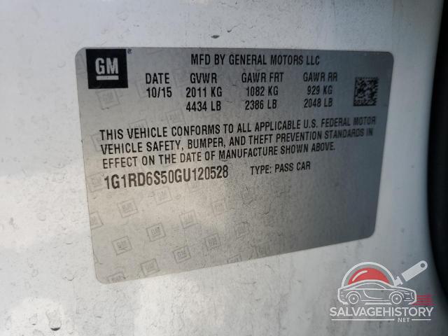 1G1RD6S50GU120528 2016 CHEVROLET VOLT photo no. 12