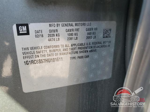 1G1RC6S57HU101611 2017 CHEVROLET VOLT photo no. 13