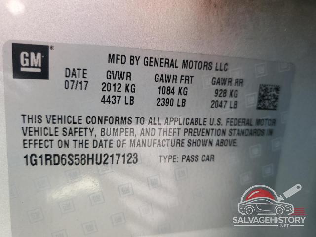 1G1RD6S58HU217123 2017 CHEVROLET VOLT photo no. 12