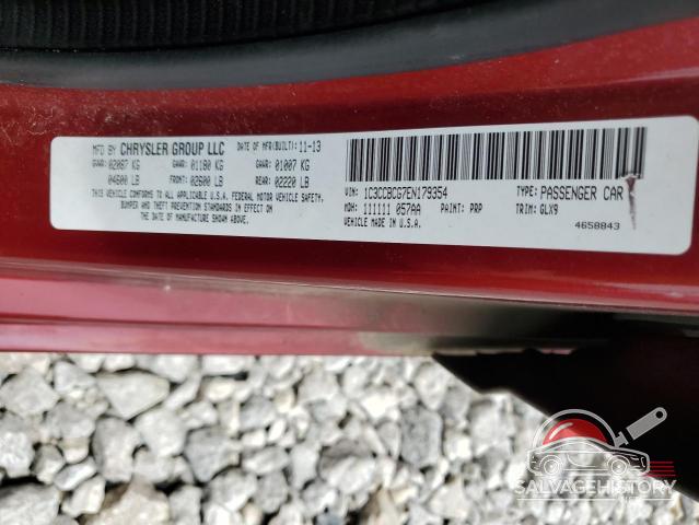 1C3CCBCG7EN179354 2014 CHRYSLER 200 photo no. 12
