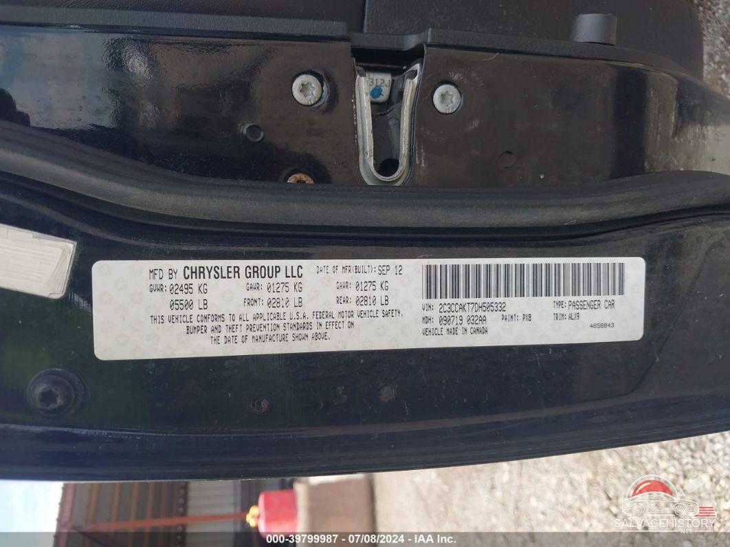2C3CCAKT7DH505332 2013 CHRYSLER 300C photo no. 9