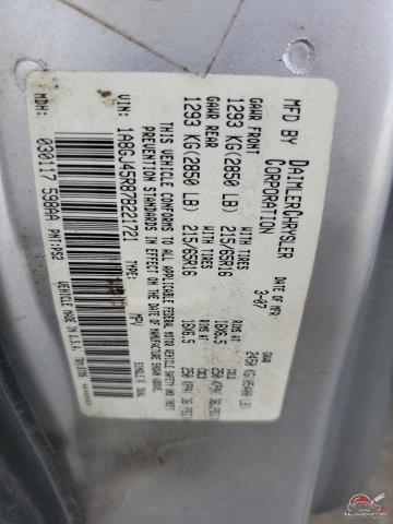 1A8GJ45R87B221721 2007 CHRYSLER MINIVAN photo no. 13