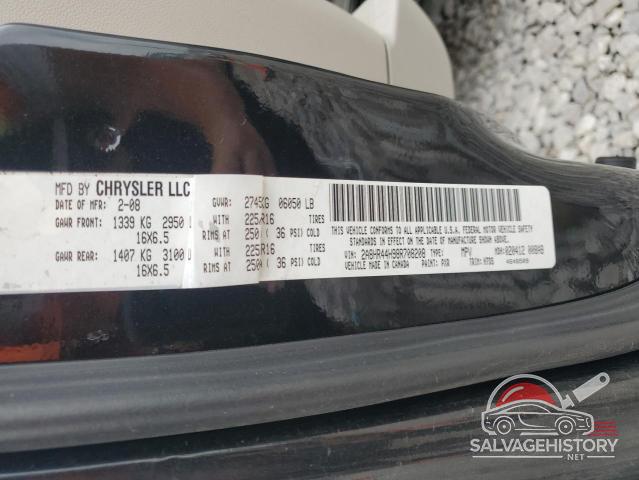 2A8HR44H98R708208 2008 CHRYSLER MINIVAN photo no. 13