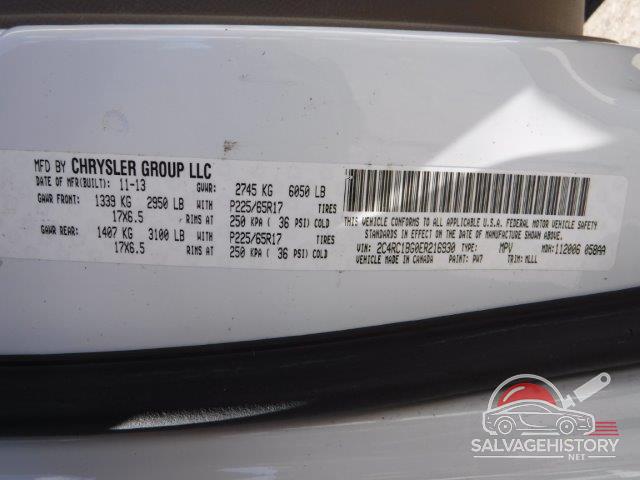 2C4RC1BG0ER216930 2014 CHRYSLER MINIVAN photo no. 11