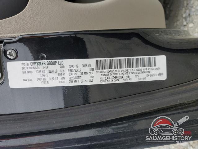 2C4RC1CGXER420343 2014 CHRYSLER MINIVAN photo no. 13