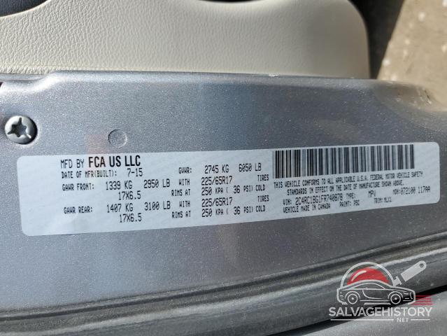 2C4RC1BG1FR740878 2015 CHRYSLER MINIVAN photo no. 13