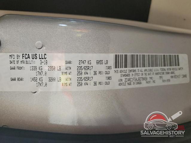 2C4RC1FG4JR278450 2018 CHRYSLER PACIFICA photo no. 13