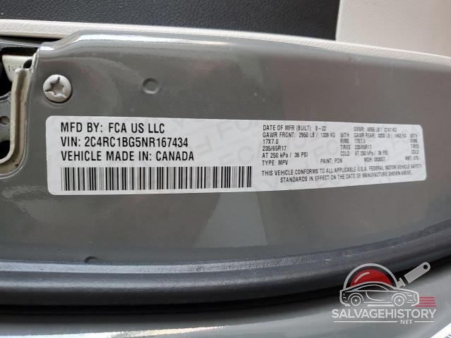 2C4RC1BG5NR167434 2022 CHRYSLER PACIFICA photo no. 13