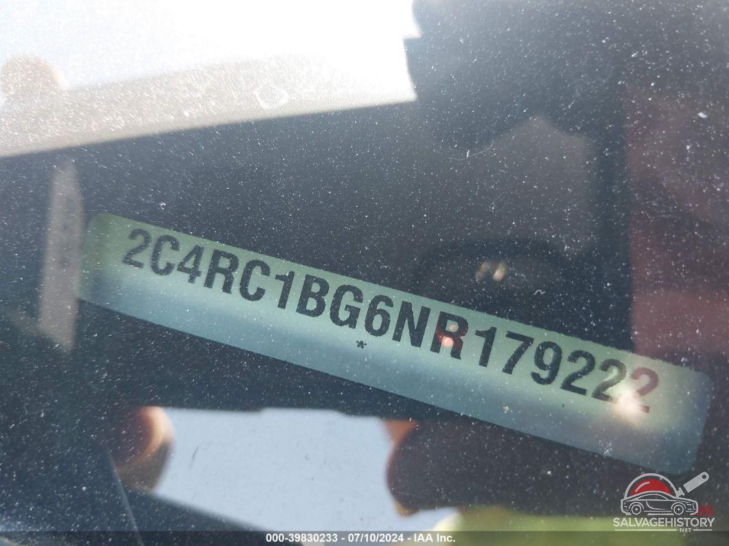 2C4RC1BG6NR179222 2022 CHRYSLER PACIFICA photo no. 9