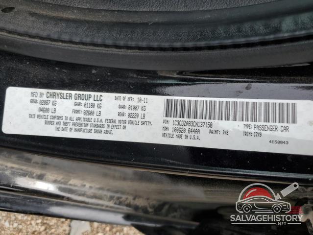 1C3CDZAB3CN137158 2012 DODGE AVENGER photo no. 13