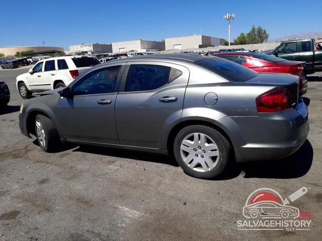 1C3CDZAB7CN177839 2012 DODGE AVENGER photo no. 2