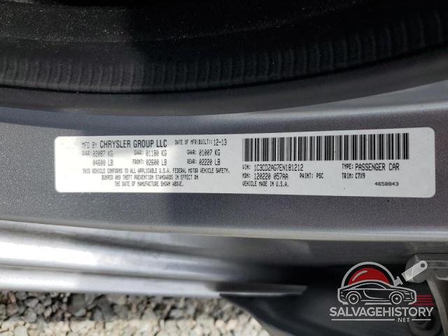 1C3CDZAG7EN181212 2014 DODGE AVENGER photo no. 12