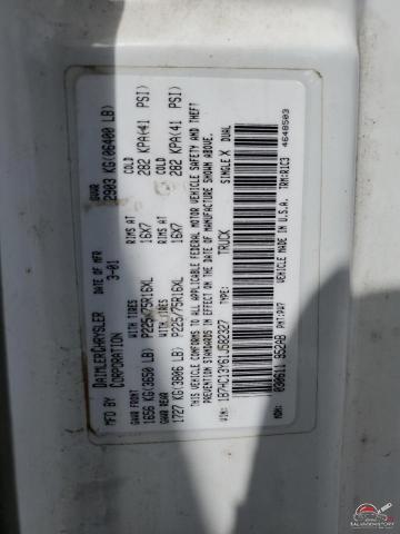1B7HC13Y61J582327 2001 DODGE All Models photo no. 12