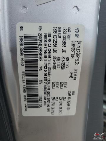 2D4GP44L26R684802 2006 DODGE CARAVAN photo no. 13