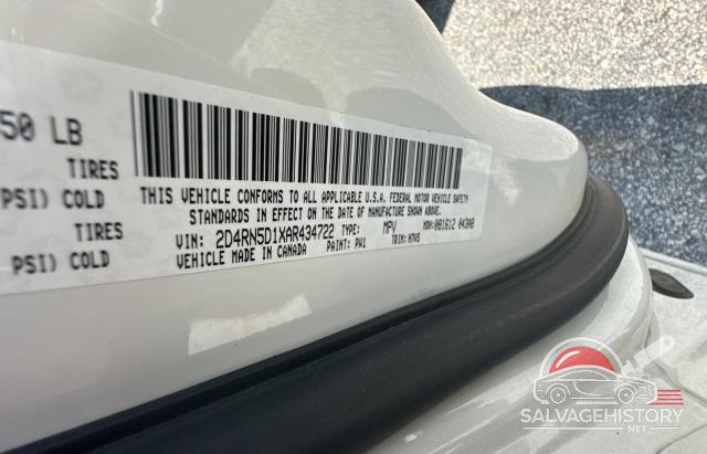 2D4RN5D1XAR434722 2010 DODGE CARAVAN photo no. 10