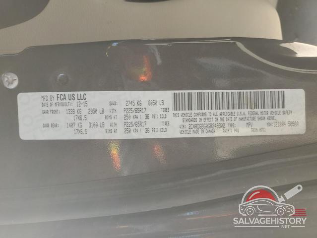 2C4RDGBG0GR249302 2016 DODGE CARAVAN photo no. 13