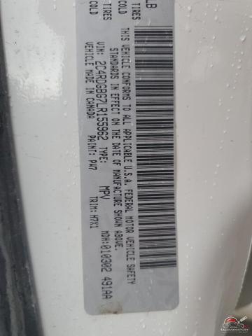 2C4RDGBG7LR155962 2020 DODGE CARAVAN photo no. 14