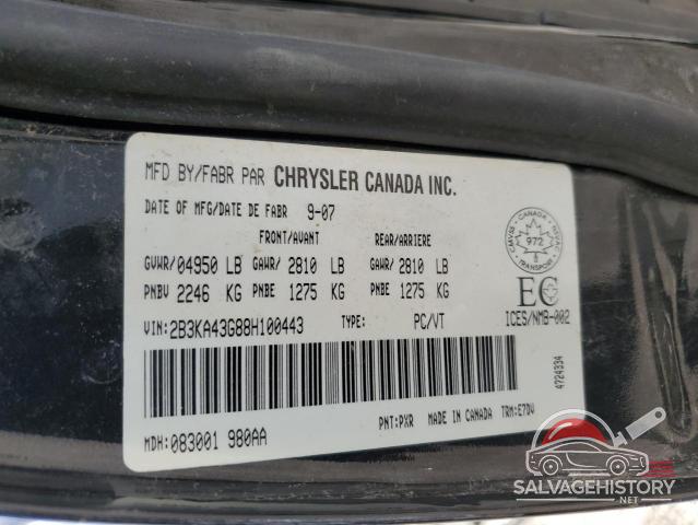 2B3KA43G88H100443 2008 DODGE CHARGER photo no. 13