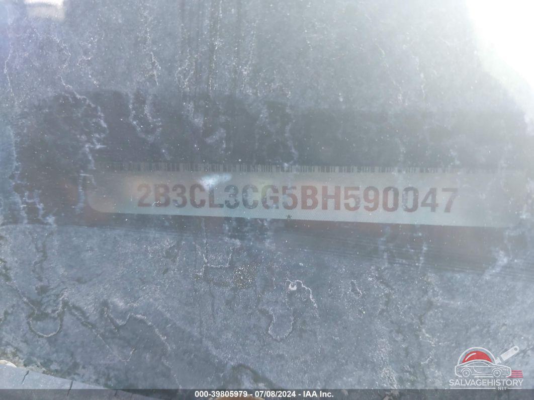 2B3CL3CG5BH590047 2011 DODGE CHARGER photo no. 9