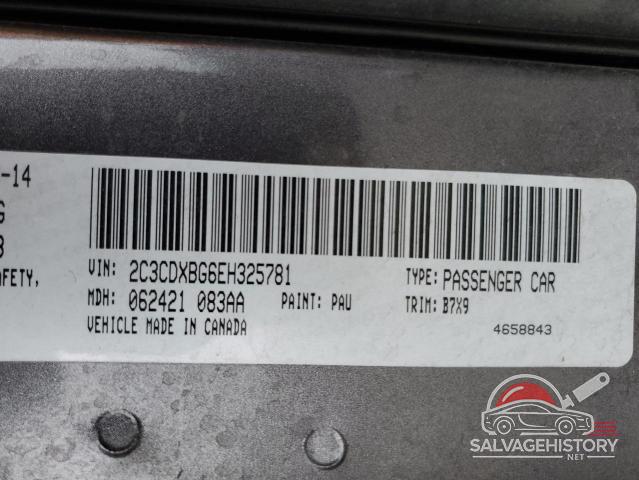 2C3CDXBG6EH325781 2014 DODGE CHARGER photo no. 12
