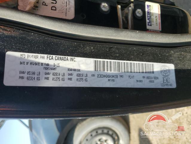 2C3CDXHGXGH104159 2016 DODGE CHARGER photo no. 12