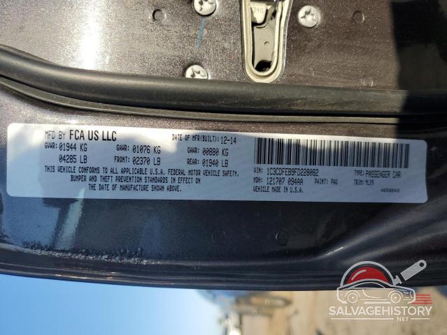1C3CDFEB9FD228082 2015 DODGE DART photo no. 12