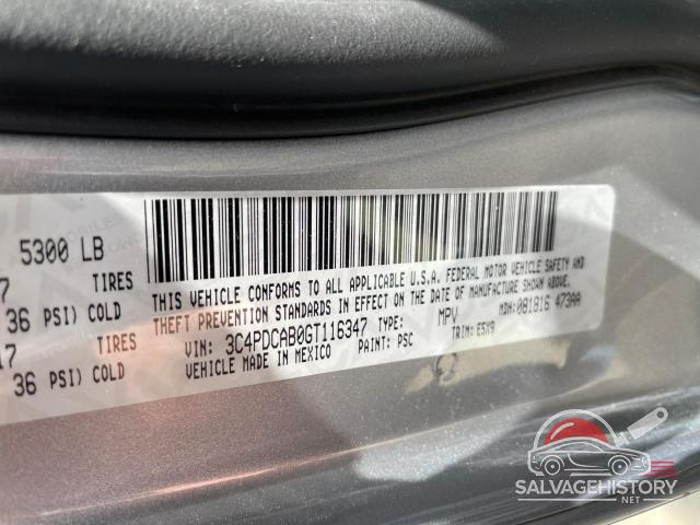 3C4PDCAB0GT116347 2016 DODGE JOURNEY photo no. 10