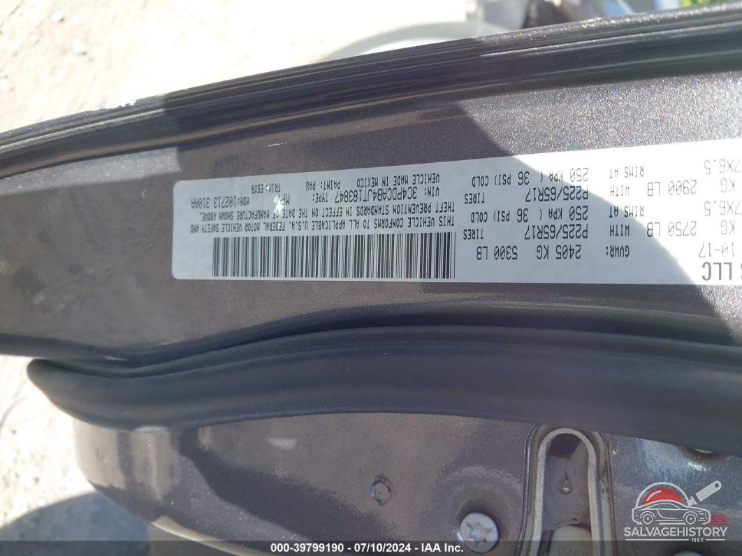 3C4PDCAB4JT183847 2018 DODGE JOURNEY photo no. 9