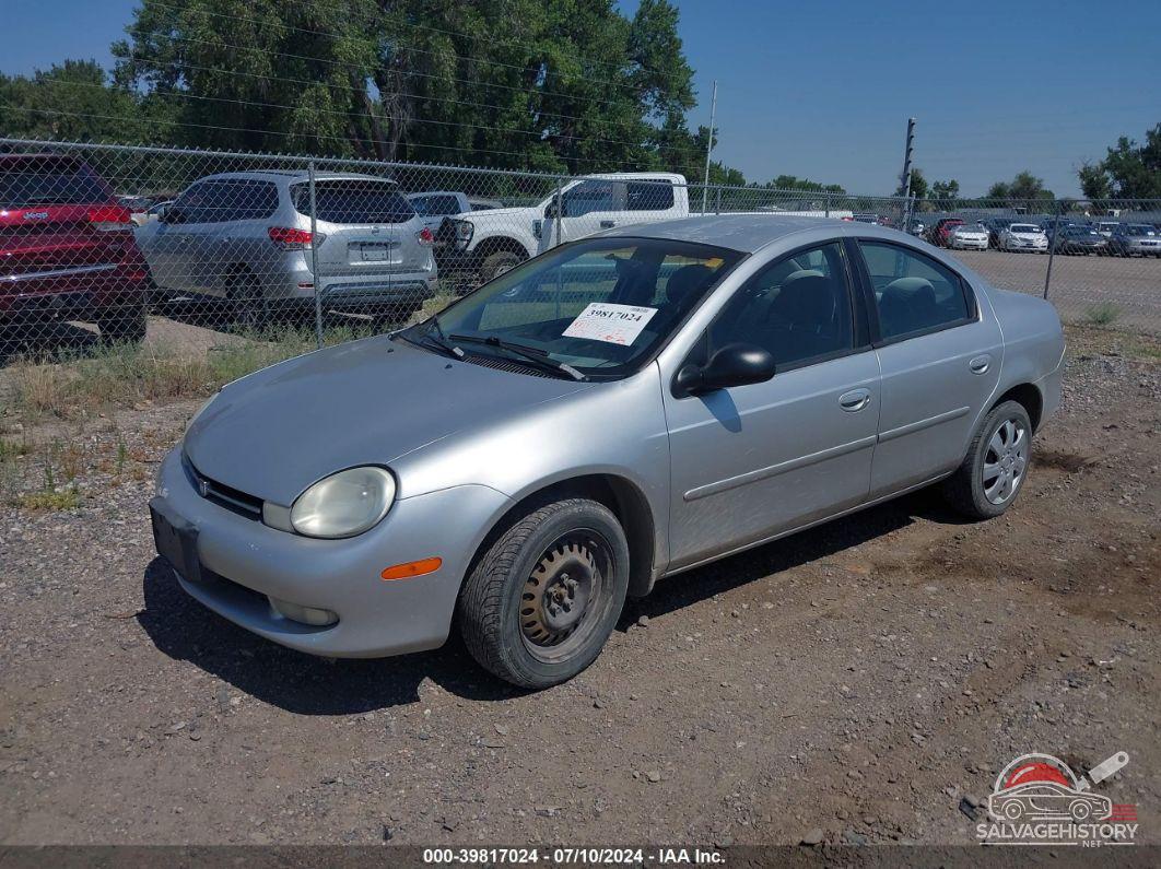 1B3ES46C6YD746354 2000 DODGE NEON photo no. 2