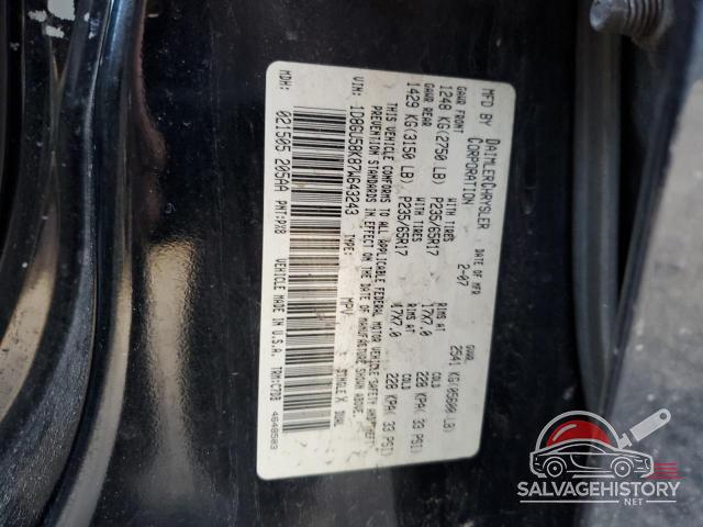 1D8GU58K87W643243 2007 DODGE NITRO photo no. 13