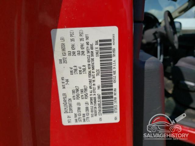 1D7HA16N95J510847 2005 DODGE RAM 1500 photo no. 12