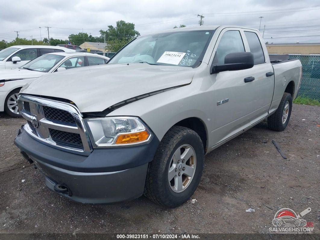 1D7RB1GPXAS246172 2010 DODGE RAM 1500 photo no. 2