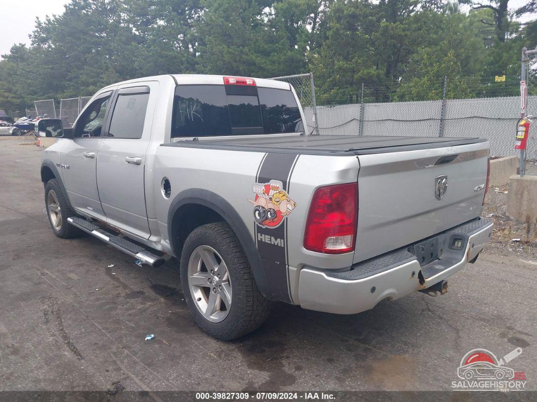 1D7RV1CT8AS258038 2010 DODGE RAM 1500 photo no. 3