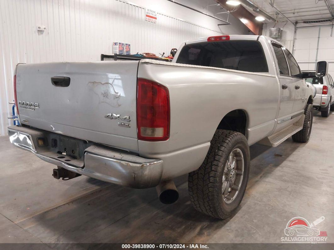 3D7KU28CX4G246746 2004 DODGE RAM 2500 photo no. 4