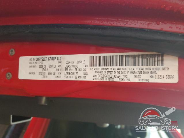 3C6LD5ATXCG149594 2012 DODGE RAM 2500 photo no. 12