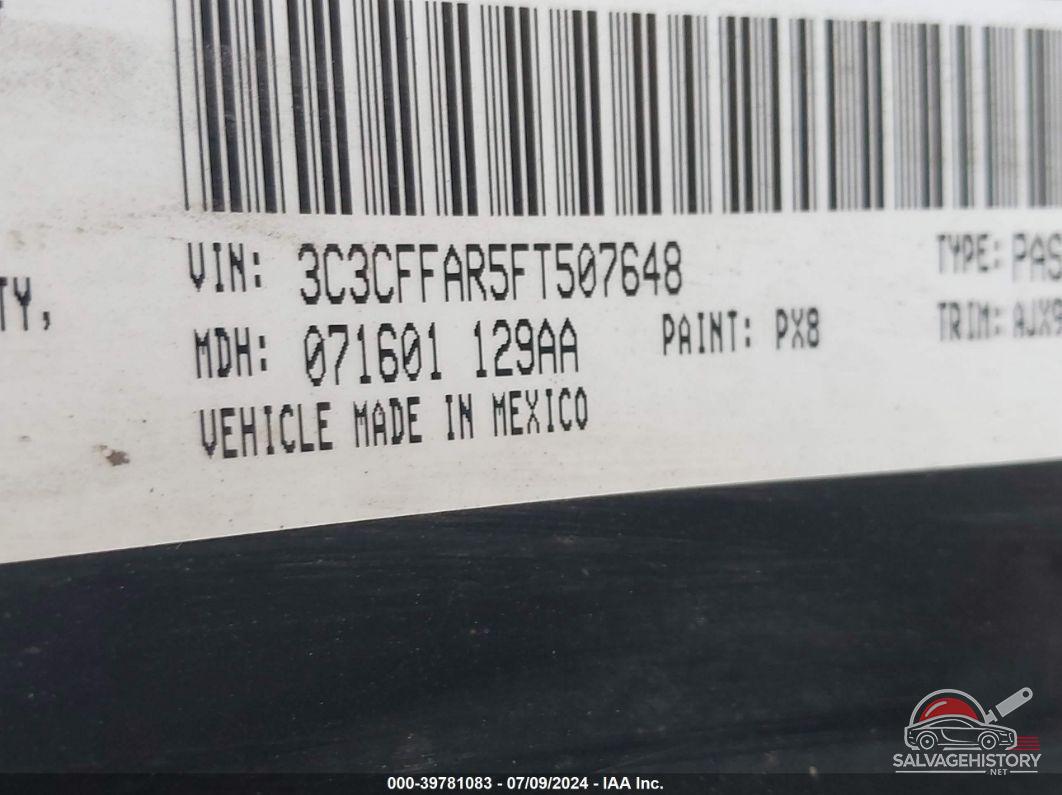 3C3CFFAR5FT507648 2015 FIAT 500 photo no. 9