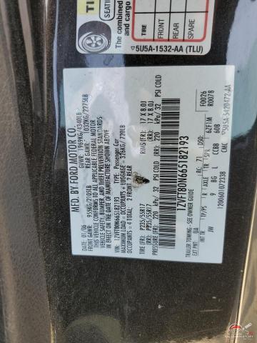 1ZVFT80N665182193 2006 FORD ALL Models photo no. 12
