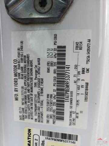 1FATP8EM9F5377141 2015 FORD ALL Models photo no. 12