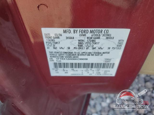 1FTRX12W06KC99058 2006 FORD All Models photo no. 12