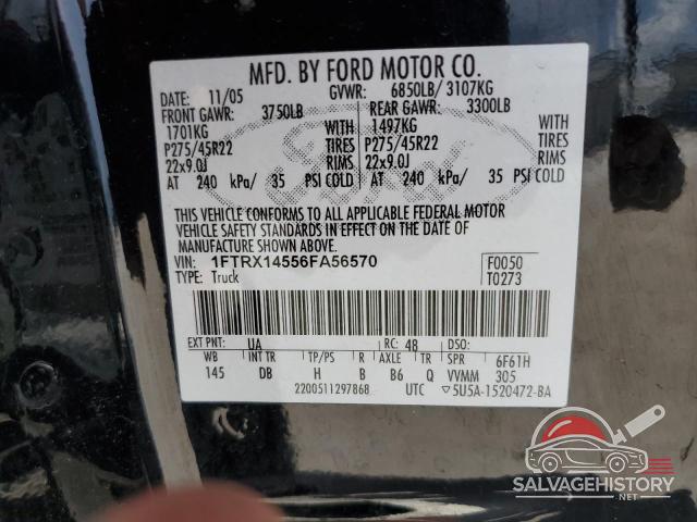1FTRX14556FA56570 2006 FORD All Models photo no. 12