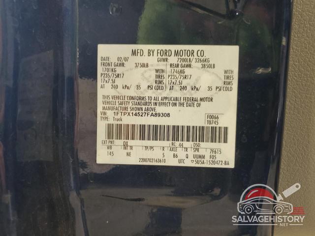1FTPX14527FA89308 2007 FORD All Models photo no. 12