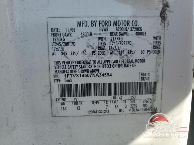 1FTVX14507NA34594 2007 FORD All Models photo no. 12