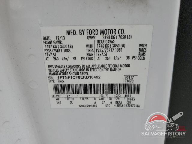 1FTNF1CF8EKD16462 2014 FORD All Models photo no. 12