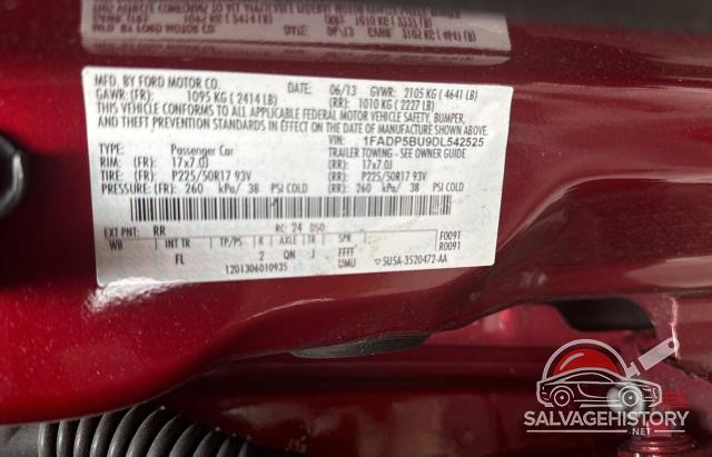 1FADP5BU9DL542525 2013 FORD CMAX photo no. 10