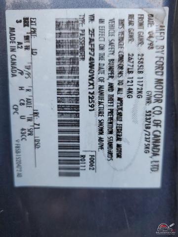 2FAFP74W0WX172591 1998 FORD CROWN VIC photo no. 12